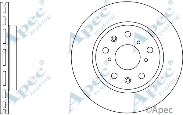 APEC BRAKING stabdžių diskas DSK2744